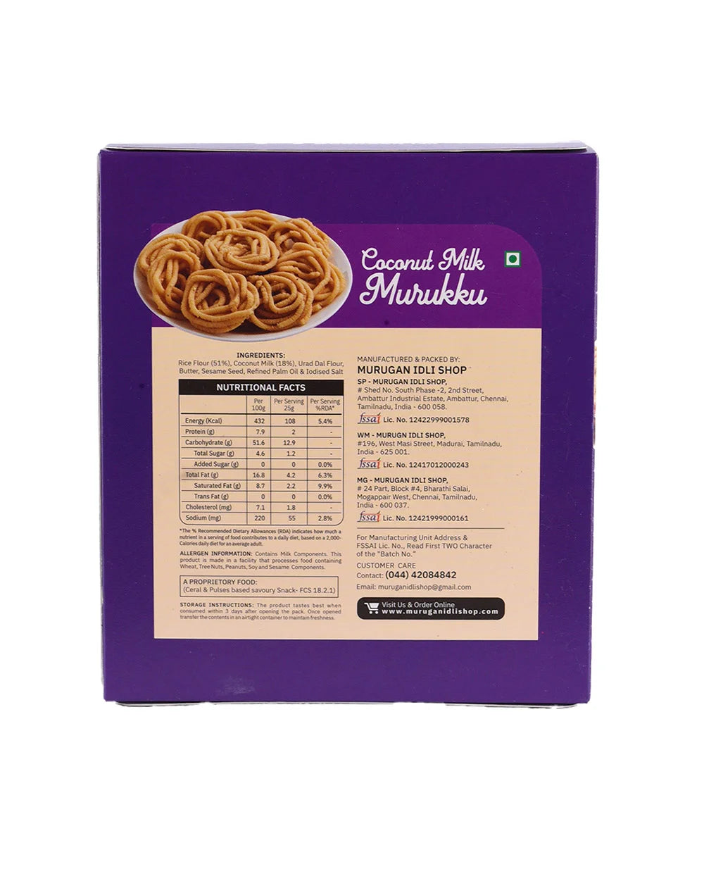 fresh homemade thengaipaal murukku buy online