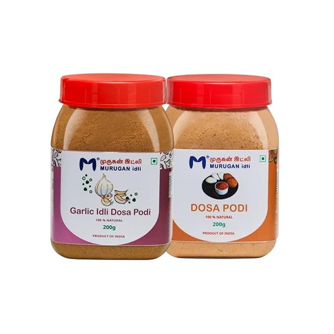MURUGAN IDLI Garlic Podi & Dosa Podi Combo